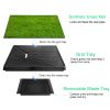 Dog Potty Training Artificial Grass Pad Pet Toilet Trainer Mat Puppy Loo Tray Turf For Small Medium Dogs Indoor Outdoor Use