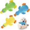 3 Pcs Duck-Shaped Dog Plush Toy With Squeaky Ball Crinkle Paper Cute Interactive Puppy Toy or Aggressive Chewer For Small Medium Large Dogs