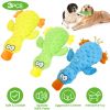 3 Pcs Duck-Shaped Dog Plush Toy With Squeaky Ball Crinkle Paper Cute Interactive Puppy Toy or Aggressive Chewer For Small Medium Large Dogs