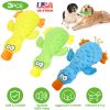 3 Pcs Duck-Shaped Dog Plush Toy With Squeaky Ball Crinkle Paper Cute Interactive Puppy Toy or Aggressive Chewer For Small Medium Large Dogs