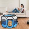 Portable Foldable Pet Tent Exercise Pen Kennel Removable Zipper Top and Bottom Water Resistant Indoor Outdoor Use For Dogs Other Pets