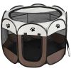 Portable Foldable Pet Tent Exercise Pen Kennel Removable Zipper Top and Bottom Water Resistant Indoor Outdoor Use For Dogs Other Pets