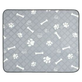 2Pcs Washable Pet Pee Pads For Puppy Kittens Dogs Reusable Potty Mats Machine Washable Pet Training Pads Non-Slip Waterproof Absorbent Dog Crate (Option: L)