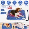 Pet Heating Pad Electric Dog Heating Mat Waterproof Warming Blanket with 9 Heating Levels 4 Timer Setting Constant On Function Chewing-resistant