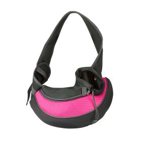 Pet Carrier for Dogs Hand Free Sling Adjustable Padded Strap Tote Bag Breathable Shoulder Bag Carrying Small Dog (Option: Pink_L)