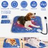 Pet Heating Pad Electric Dog Heating Mat Waterproof Warming Blanket with 9 Heating Levels 4 Timer Setting Constant On Function Chewing-resistant