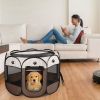 Portable Foldable Pet Tent Exercise Pen Kennel Removable Zipper Top and Bottom Water Resistant Indoor Outdoor Use For Dogs Other Pets