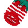 Pet Christmas Turtleneck Sweater Dog Christmas Clothes Snowman Stripes Costume Winter Holiday Sweater for Small Medium Puppy/ Dogs