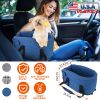 Console Pet Car Seat with Storage Pocket Booster Car Seat Portable Pet Travel Bag Machine Washable Pet Seat Fit For Small Dog