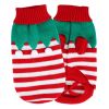 Pet Christmas Turtleneck Sweater Dog Christmas Clothes Snowman Stripes Costume Winter Holiday Sweater for Small Medium Puppy/ Dogs