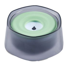 No Spill Dog Water Bowl Spill Proof Slow Water Feeder 47.35oz Pet Water Dispenser Travel Dog Bowl for Dogs (Option: Green)
