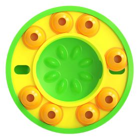 Dog Puzzle Food Feeder Slow Feeding Bowl Interactive Toy Dog Treat Dispensing Toy for IQ Training Mental Enrichment For Small Medium Large Dog (Option: Green)