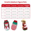 Pet Christmas Turtleneck Sweater Dog Christmas Clothes Snowman Stripes Costume Winter Holiday Sweater for Small Medium Puppy/ Dogs