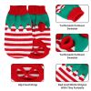 Pet Christmas Turtleneck Sweater Dog Christmas Clothes Snowman Stripes Costume Winter Holiday Sweater for Small Medium Puppy/ Dogs
