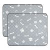 2Pcs Washable Pet Pee Pads For Puppy Kittens Dogs Reusable Potty Mats Machine Washable Pet Training Pads Non-Slip Waterproof Absorbent Dog Crate