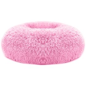 Pet Dog Bed Soft Warm Fleece Puppy Bed Dog Cozy Nest Sofa Bed Cushion For S/M Dog (Option: Pink_L)