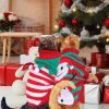Pet Christmas Turtleneck Sweater Dog Christmas Clothes Snowman Stripes Costume Winter Holiday Sweater for Small Medium Puppy/ Dogs