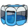 Portable Foldable Pet Tent Exercise Pen Kennel Removable Zipper Top and Bottom Water Resistant Indoor Outdoor Use For Dogs Other Pets